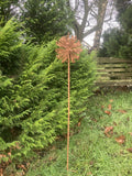 Metal Dahlia flower Garden Stake ornament / Decoration