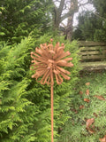 Metal Dahlia flower Garden Stake ornament / Decoration
