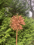 Metal Dahlia flower Garden Stake ornament / Decoration