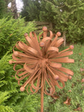 Metal Dahlia flower Garden Stake ornament / Decoration