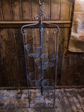 LARGE METAL BLUE FOLDING 6 POT PLANT STAND  INDOOR /GARDEN ORNAMENT-LIGHT WEIGHT