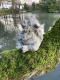STONE GARDEN CUTE BABY THINKING DRAGON ORNAMENT GOTHIC STATUE