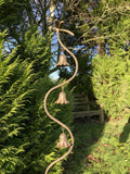 METAL DRAGONFLY BELL FLOWER STAKE GARDEN SUPPORT / DECORATION