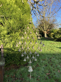 METAL HANGING TIBETAN STYLE BELLS WIND CHIME GARDEN ORNAMENT