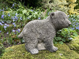 STONE GARDEN STANDING BEAR CUB ORNAMENT STATUE GIFT