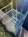 METAL GREEN FOLDING SHELF PLANT STAND INDOOR /GARDEN ORNAMENT-LIGHT WEIGHT