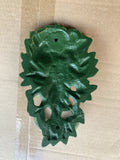 CAST IRON HANGING GREEN MAN DOOR KNOCKER - METAL ORNAMENT