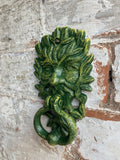 CAST IRON HANGING GREEN MAN DOOR KNOCKER - METAL ORNAMENT