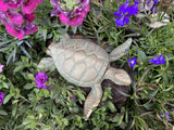CAST IRON METAL TURTLE KEY SAFE STATUE GARDEN ORNAMENT
