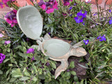 CAST IRON METAL TURTLE KEY SAFE STATUE GARDEN ORNAMENT