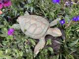 CAST IRON METAL TURTLE KEY SAFE STATUE GARDEN ORNAMENT