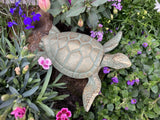 CAST IRON METAL TURTLE KEY SAFE STATUE GARDEN ORNAMENT