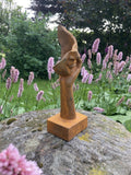 METAL RUSTY CAST IRON FACE / HAND BUST MODERN ART STATUE GARDEN ORNAMENT