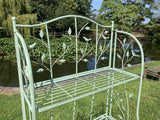TALL GREEN METAL FOLDING SHELF PLANT STAND - LIGHT WEIGHT