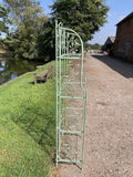 TALL GREEN METAL FOLDING SHELF PLANT STAND - LIGHT WEIGHT