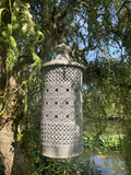 LARGE HANGING METAL GARDEN LANTERN