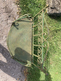 COLOURED METAL FOLDING SEMI-CIRCLE SHELF UNIT