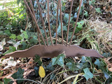 METAL TOADSTOOL CLUSTER MUSHROOM GARDEN STAKE ORNAMENT