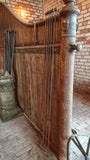 SET OF 15 RUSTY METAL 1.75M BALL TOP GARDEN PLANT SUPPORTS STAKES STEEL