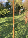 TALL METAL GARDEN RUSTY KINETIC WIND SCULPTURE SPINNER STAKE ORNAMENT