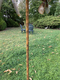 METAL GARDEN RUSTY AEROPLANE TRIPLE WIND SPINNER FLYING STAKE ORNAMENT