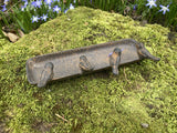 SMALL METAL CAST IRON BIRD TRAY FEEDER GARDEN ORNAMENT DISH