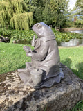 RESIN JEREMY FISHER FROG STATUE GARDEN ORNAMENT BEATRIX POTTER.