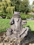 RESIN JEREMY FISHER FROG STATUE GARDEN ORNAMENT BEATRIX POTTER.