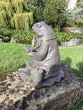 RESIN JEREMY FISHER FROG STATUE GARDEN ORNAMENT BEATRIX POTTER.