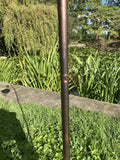 METAL ACORNS BIRD PEANUT / FAT SUET BALL FEEDER LEAF STAKE GARDEN ORNAMENT