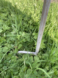 RUSTIC WHITE METAL BIRD FEEDER FLOWER STAKE GARDEN SUPPORT BIRD BATH