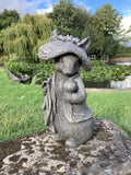 RESIN BENJAMIN BUNNY RABBIT STATUE GARDEN ORNAMENTS BEATRIX POTTER.