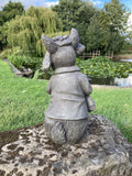 RESIN BENJAMIN BUNNY RABBIT STATUE GARDEN ORNAMENTS BEATRIX POTTER.