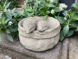 STONE GARDEN HEDGEHOG PLANTER ORNAMENT STATUE