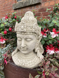 STONE GARDEN INDIAN STYLE THAI BUDDHA HEAD BUST STATUE