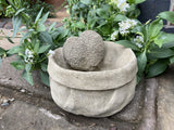 STONE GARDEN HEDGEHOG PLANTER ORNAMENT STATUE