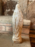 METAL CAST IRON MARY STATUE MEMORIAL RELIGIOUS GARDEN ORNAMENT