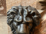 CAST IRON HANGING LION DOOR KNOCKER - METAL ORNAMENT