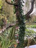 METAL HANGING MUSHROOM / TOADSTOOL BELL CHAIN GARDEN ORNAMENT DECOR