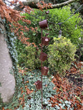 METAL WATERING CAN / BIRD STAKE GARDEN ORNAMENT