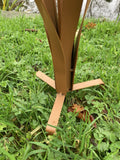 METAL GARDEN COLOURED REEDS PLANT STAKE POND ORNAMENT