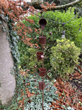 METAL WATERING CAN / BIRD STAKE GARDEN ORNAMENT