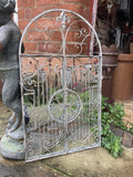 LARGE METAL HANGING GATE MIRROR GARDEN / INDOOR WALL DECOR ORNAMENT