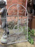 LARGE METAL HANGING GATE MIRROR GARDEN / INDOOR WALL DECOR ORNAMENT