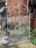 LARGE METAL HANGING GATE MIRROR GARDEN / INDOOR WALL DECOR ORNAMENT