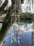 METAL HANGING BIRDS WIND CHIME BELL GARDEN ORNAMENT DECOR