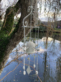 METAL HANGING BIRDS WIND CHIME BELL GARDEN ORNAMENT DECOR