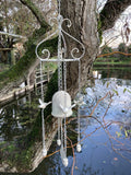 METAL HANGING BIRDS WIND CHIME BELL GARDEN ORNAMENT DECOR