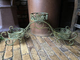 COLOURED METAL PLANT POT STAND INDOOR /GARDEN ORNAMENT
