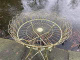 LARGE GREEN METAL JARDINIERE PLANT STAND PLANTER GARDEN / INDOOR ORNAMENT
